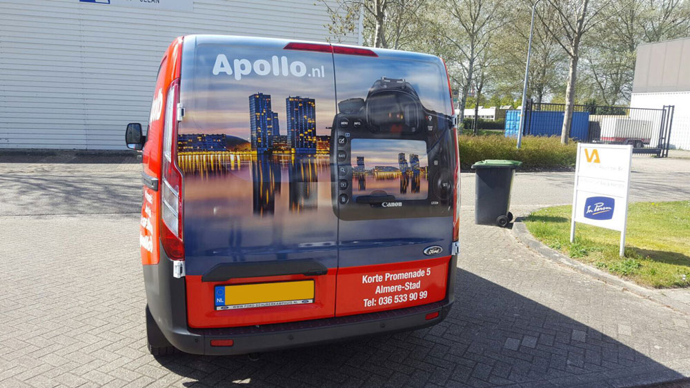 Ontwerp bus belettering Apollo Almere 2