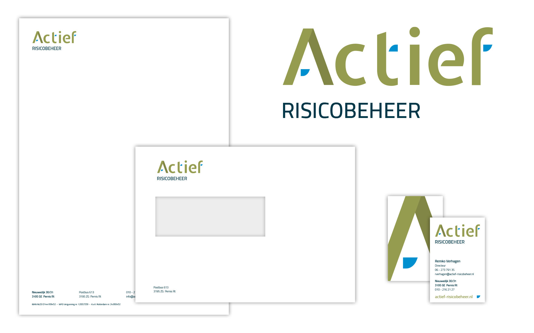 Ontwerp logo en huisstijl Actief risicobeheer BV