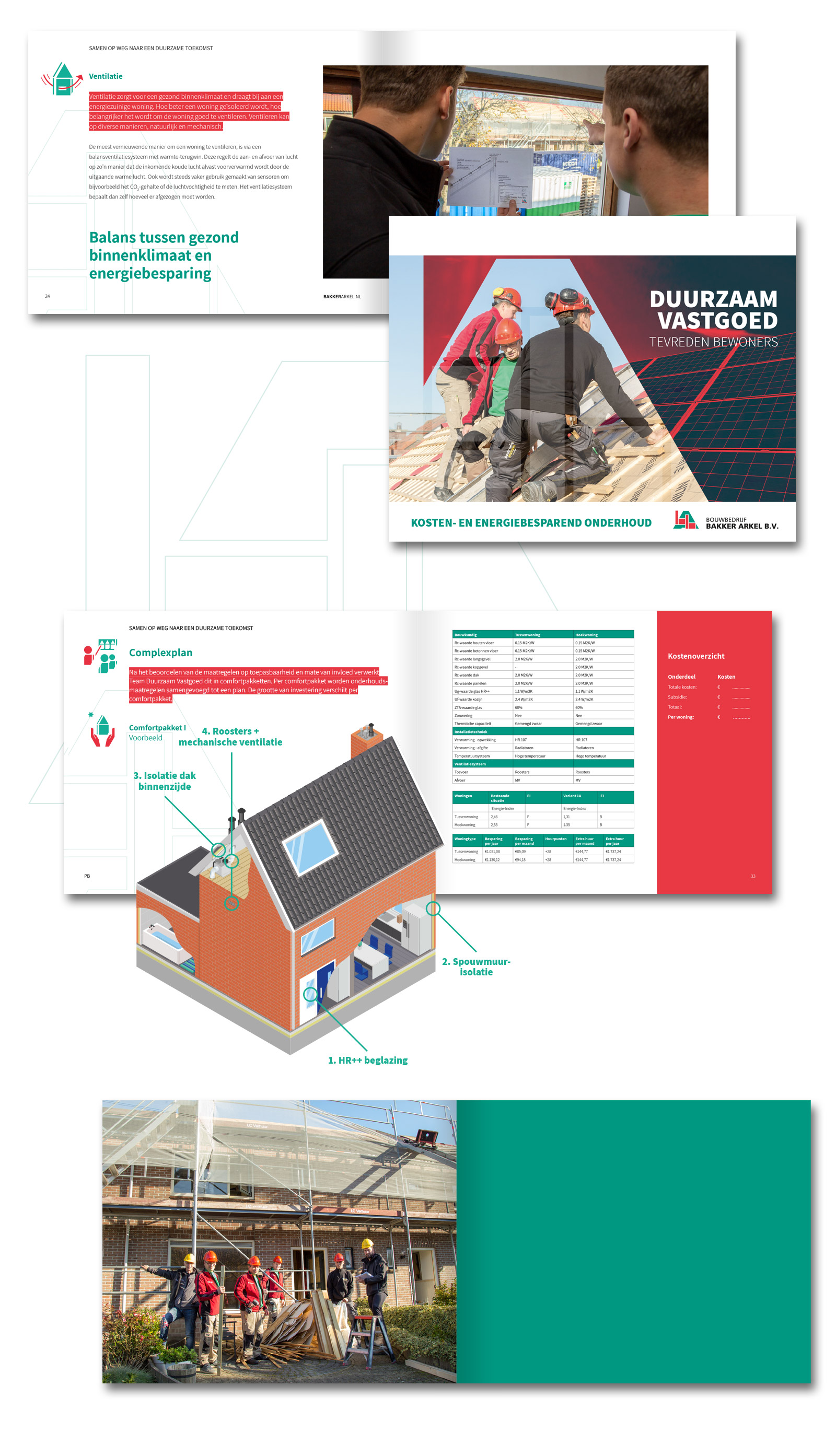 brochure voor bouwbedrijf bakker arkel