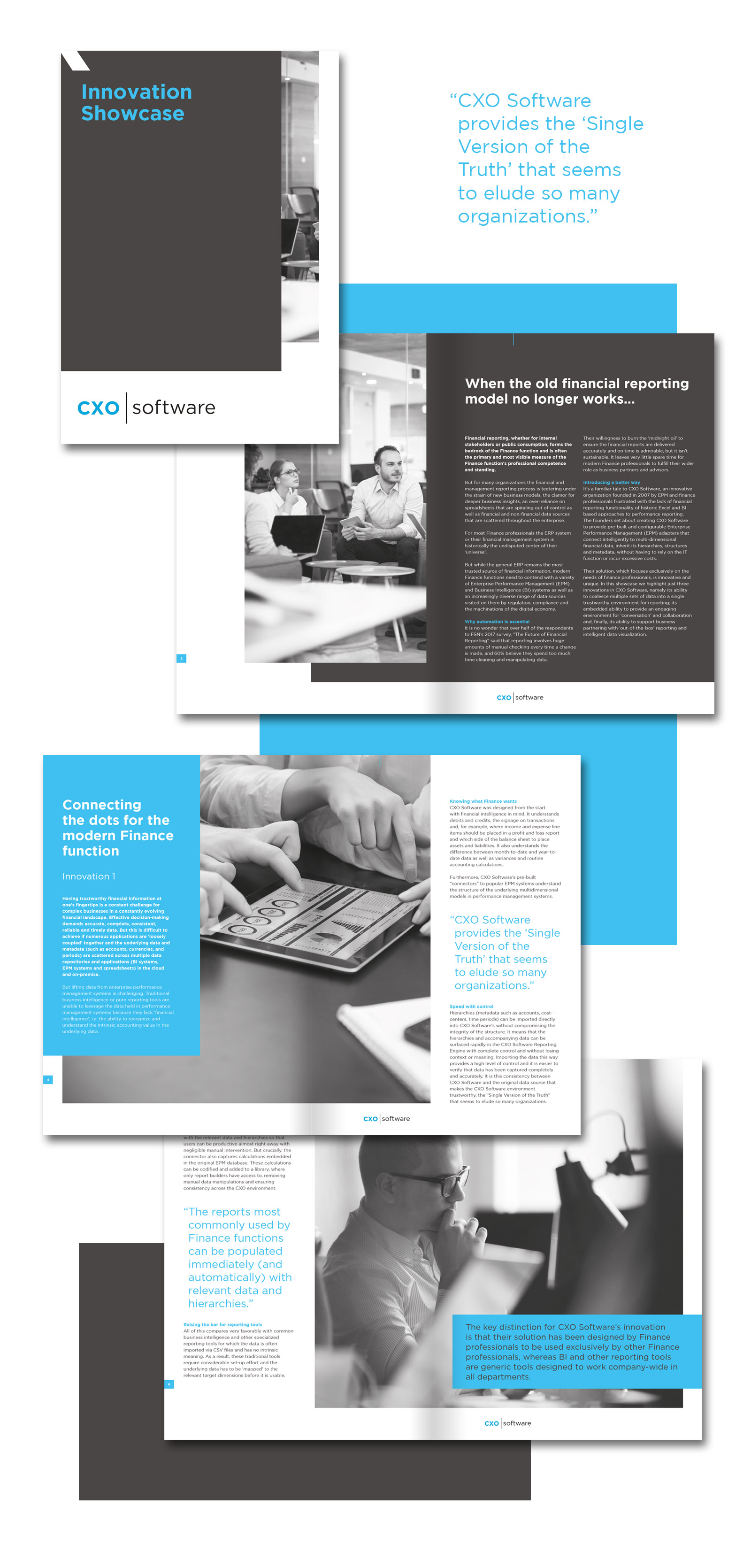 brochure voor cxo software