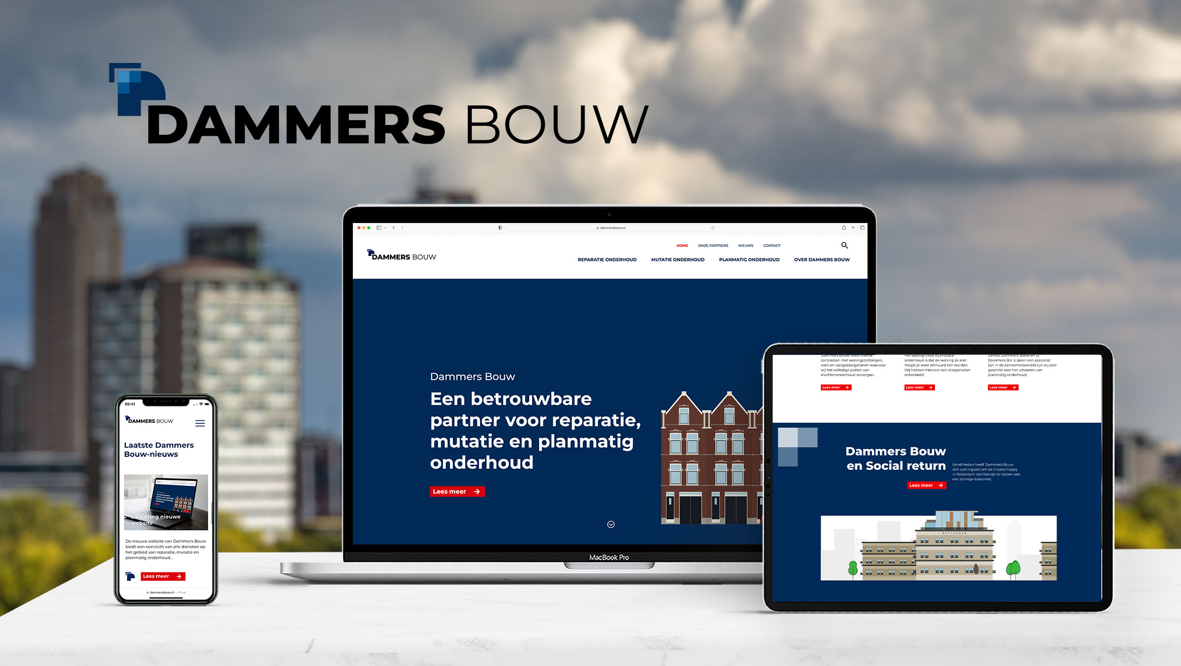 Dammers-website-homepage