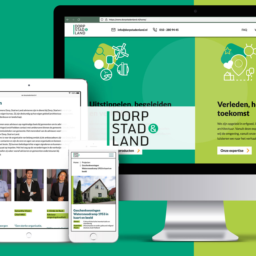 Nieuwe website voor Dorp, Stad en Land
