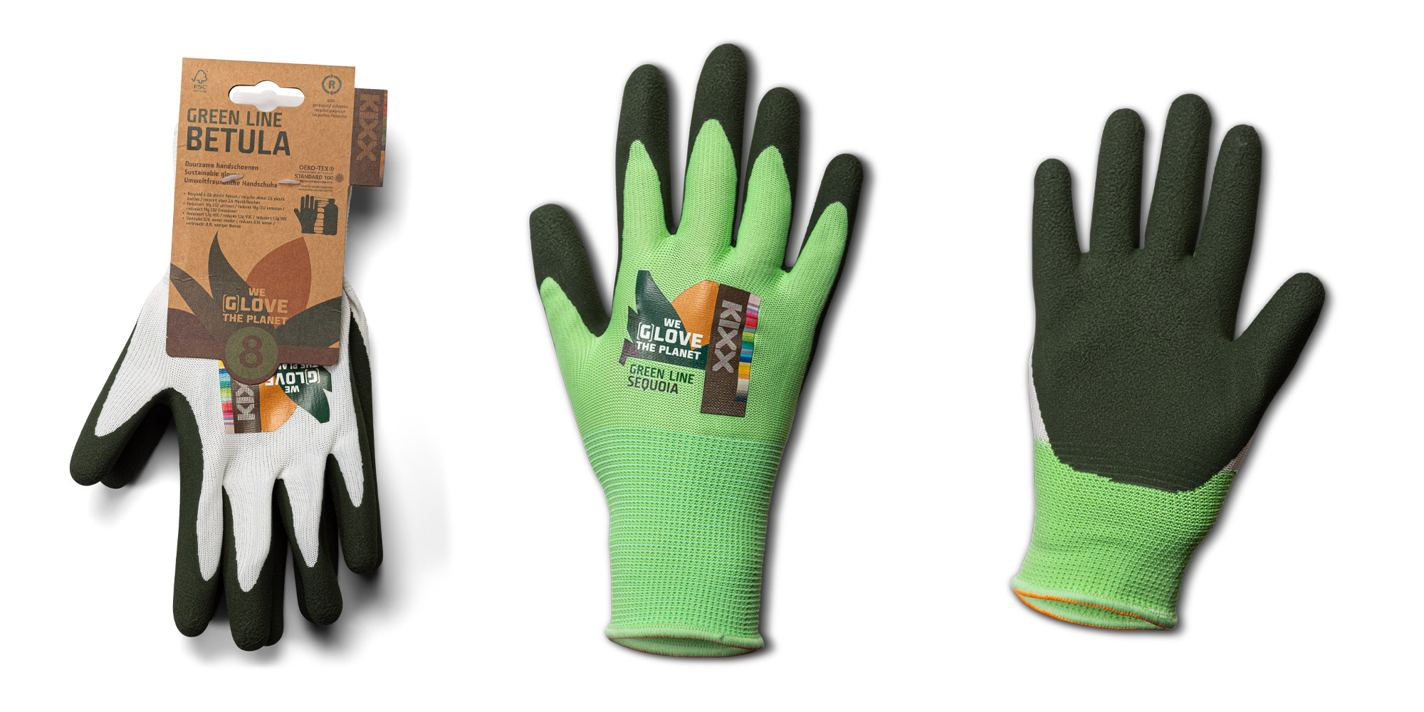 Kixx Green Line duurzame handschoenen fotografie