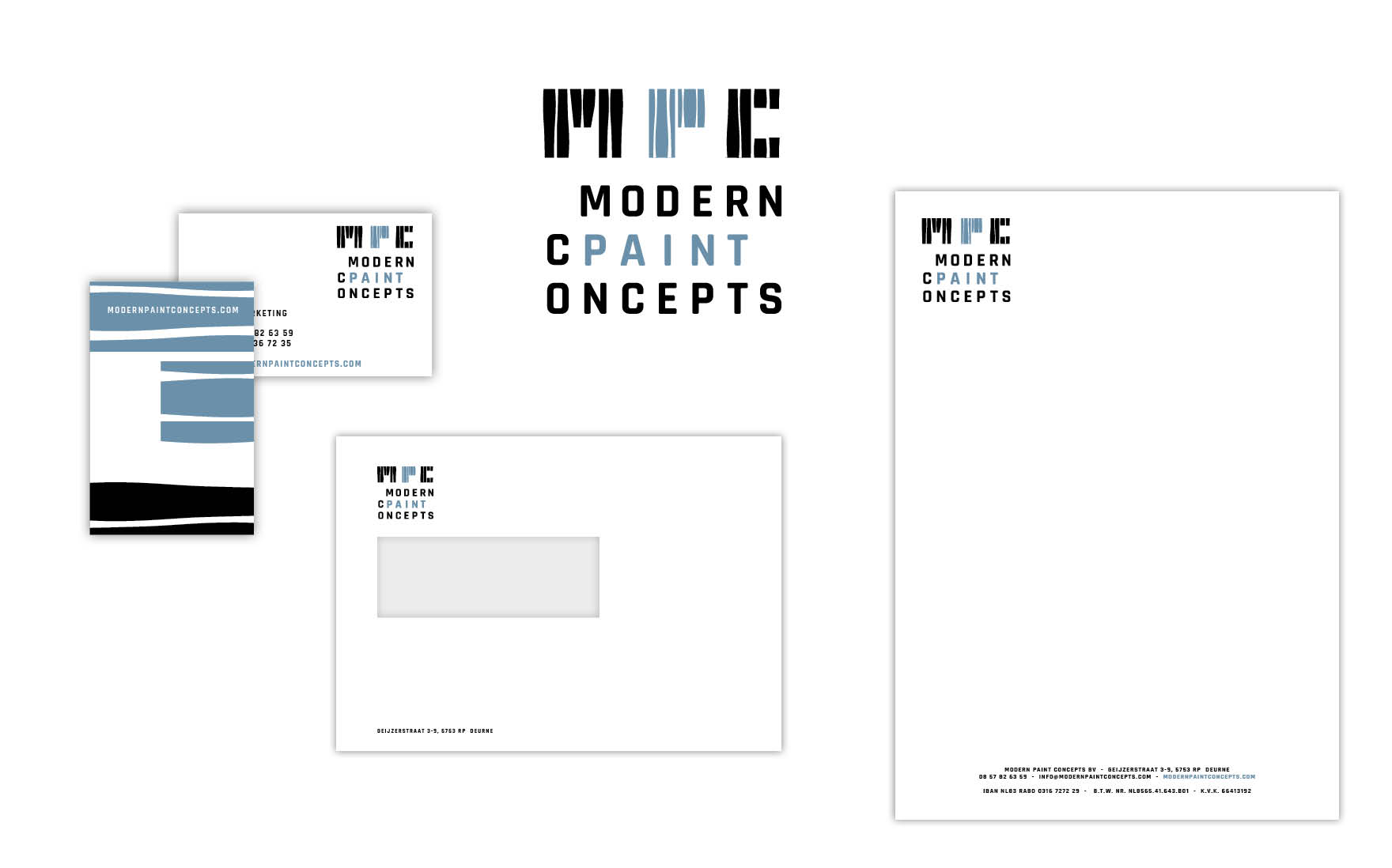 logo en huisstijl modern paint concepts