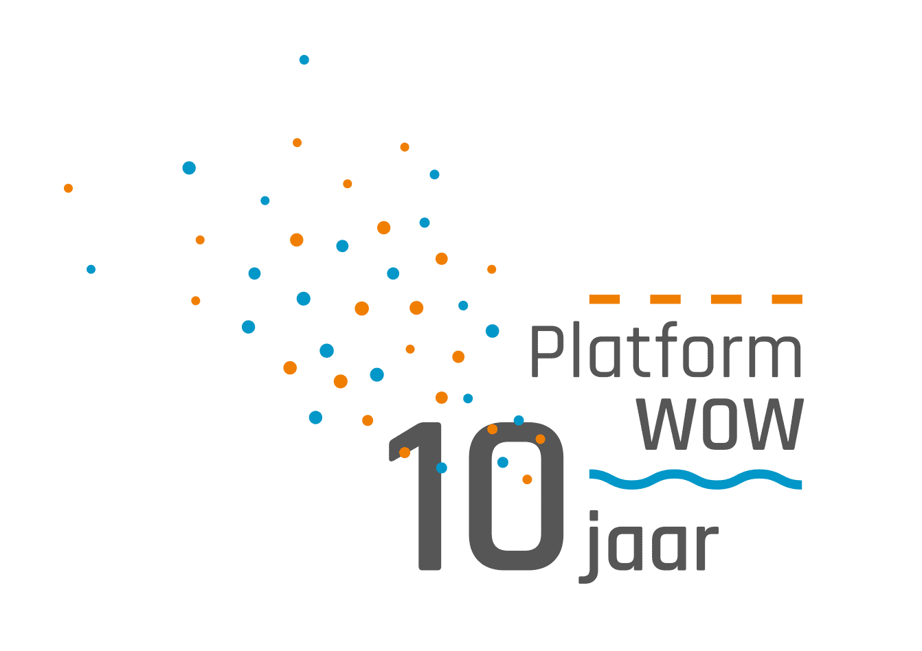 ontwerp logo Platform WOW 10 jaar Rijkswaterstaat