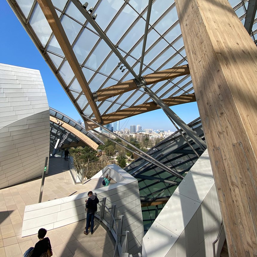 Het dakterras (Fondation Louis Vuitton)