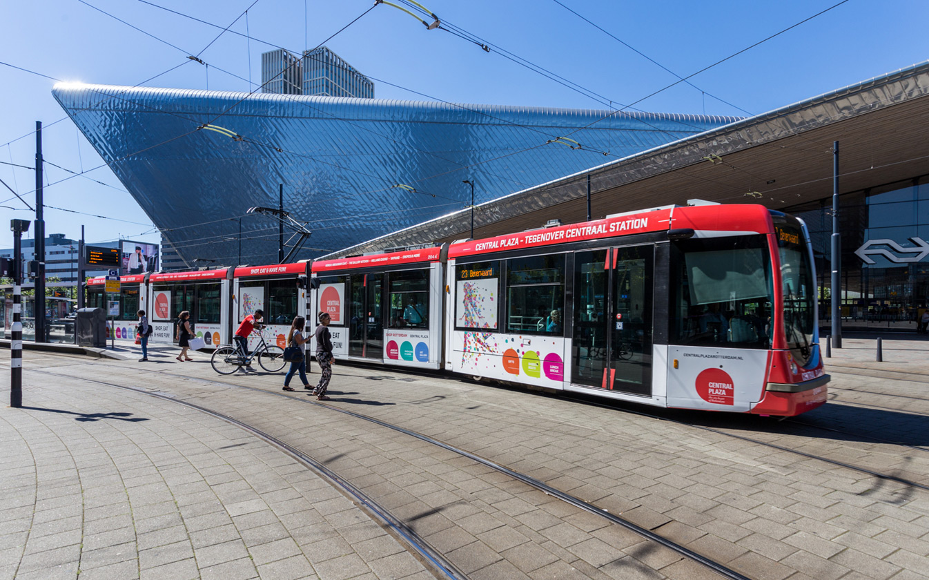 Central Plaza Rotterdam tram ontwerp